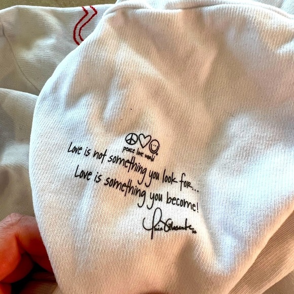 Peace Love World White Jacket” You and Me”-Small - Picture 6 of 8